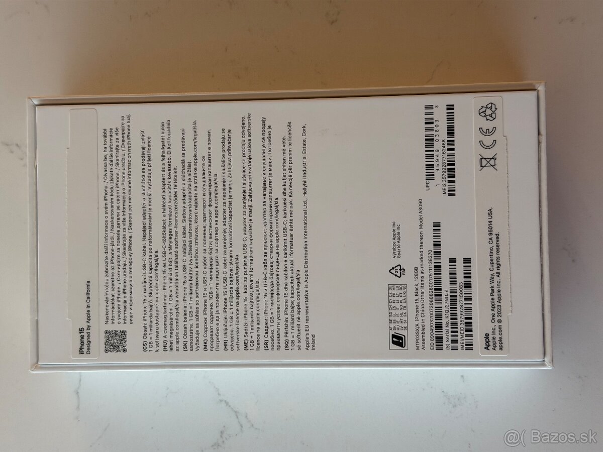 Predám iPhone 15, Black, 128GB - 7
