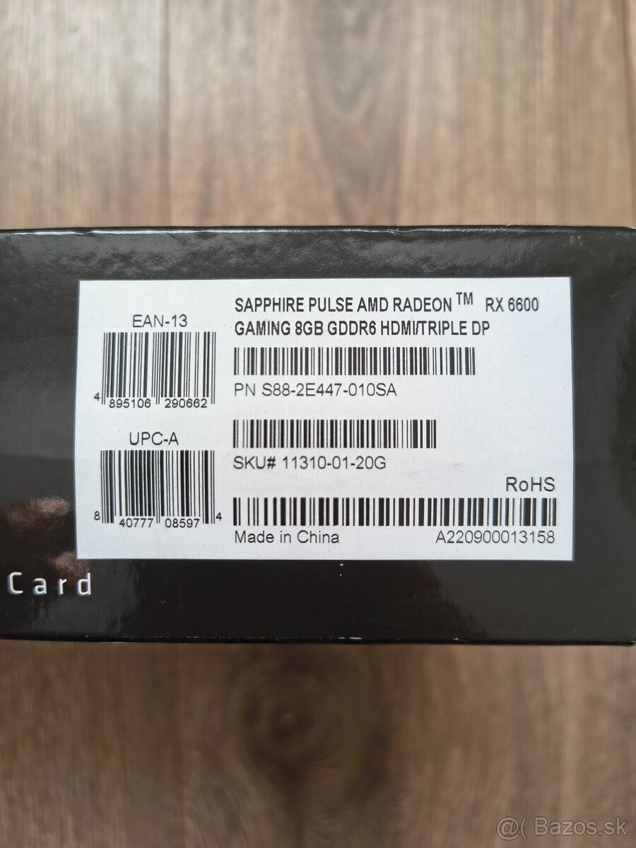 AMD SAPPHIRE PULSE Radeon RX 6600 8GB - 7