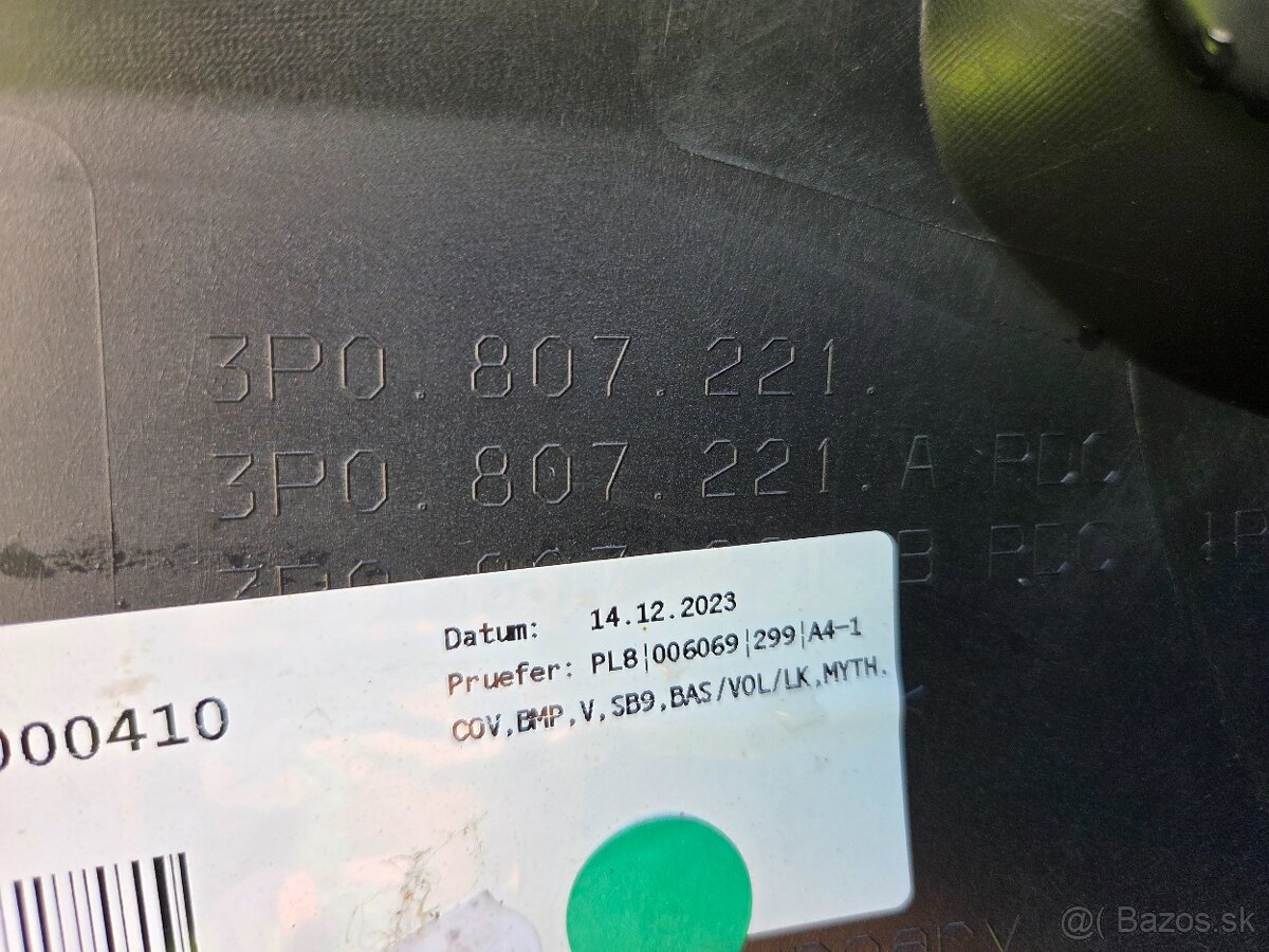 Škoda Superb IV B9 Predný nárazník 3P0807 - 7