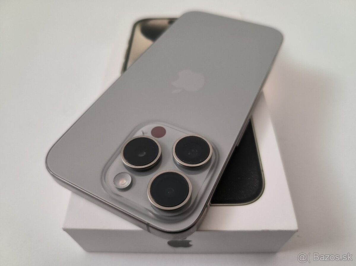 apple iphone 15 PRO MAX 256gb Natural Titanium / Batéria 100 - 7