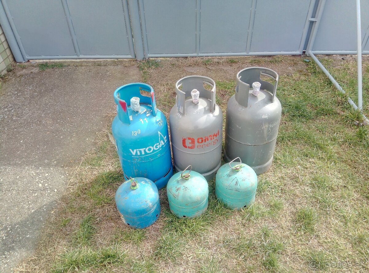 Predám propánbutanove 10kg fľaše - 7