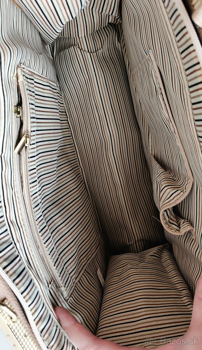 Kabelka béžová kožená nová - 7