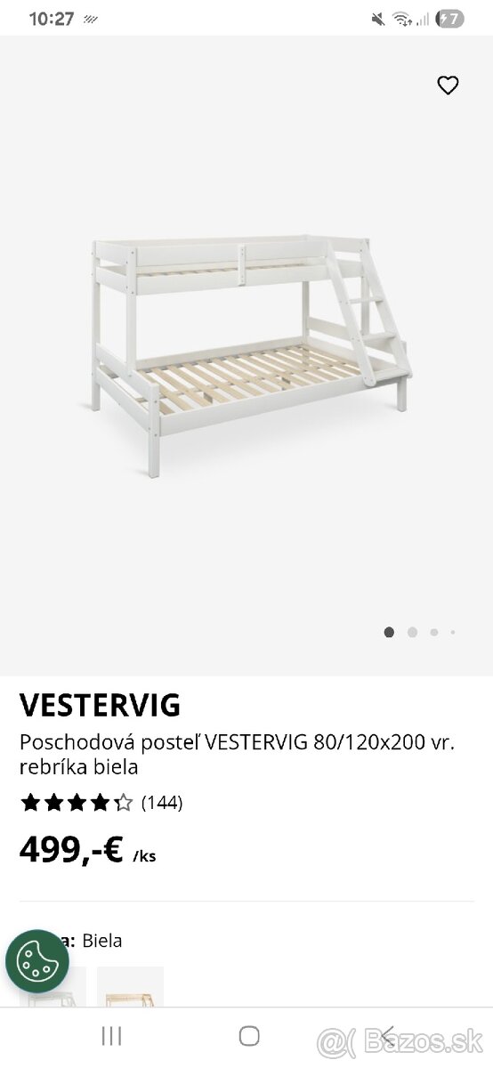 Poschodová posteľ s matracmi TOP STAV - 7