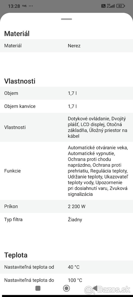 Rýchlovarná kanvica Rhonson R-7522 Safe Touch - 7