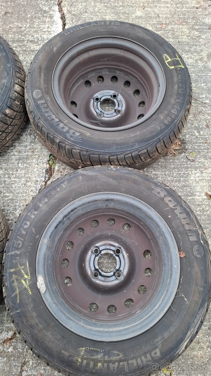 Predám letné pneumatiky s diskami – Opel – 175/70 R14 - 7