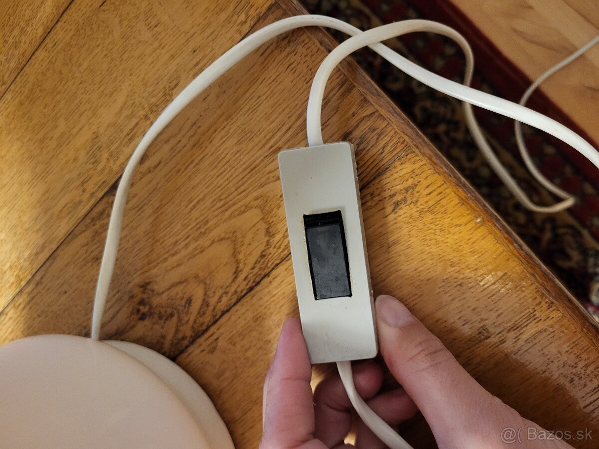 Retro sklenená stolová lampa - 7