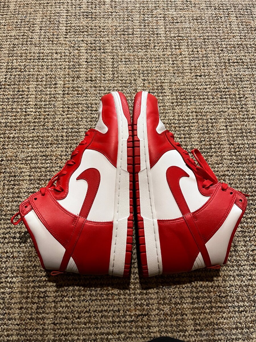 Nike Dunk High University Red Vel 45,5 - 7