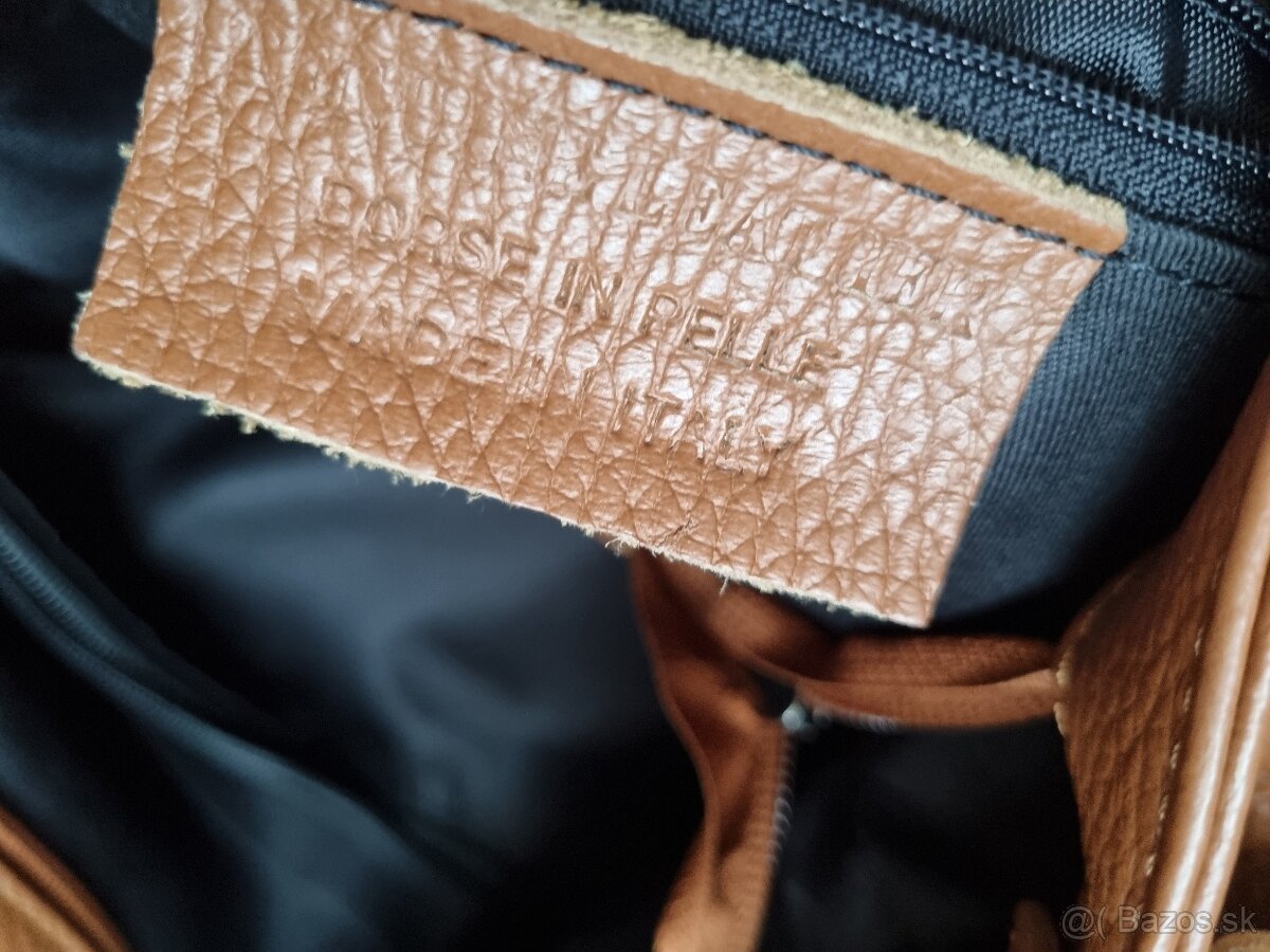 koňaková kožená kabelka - 7