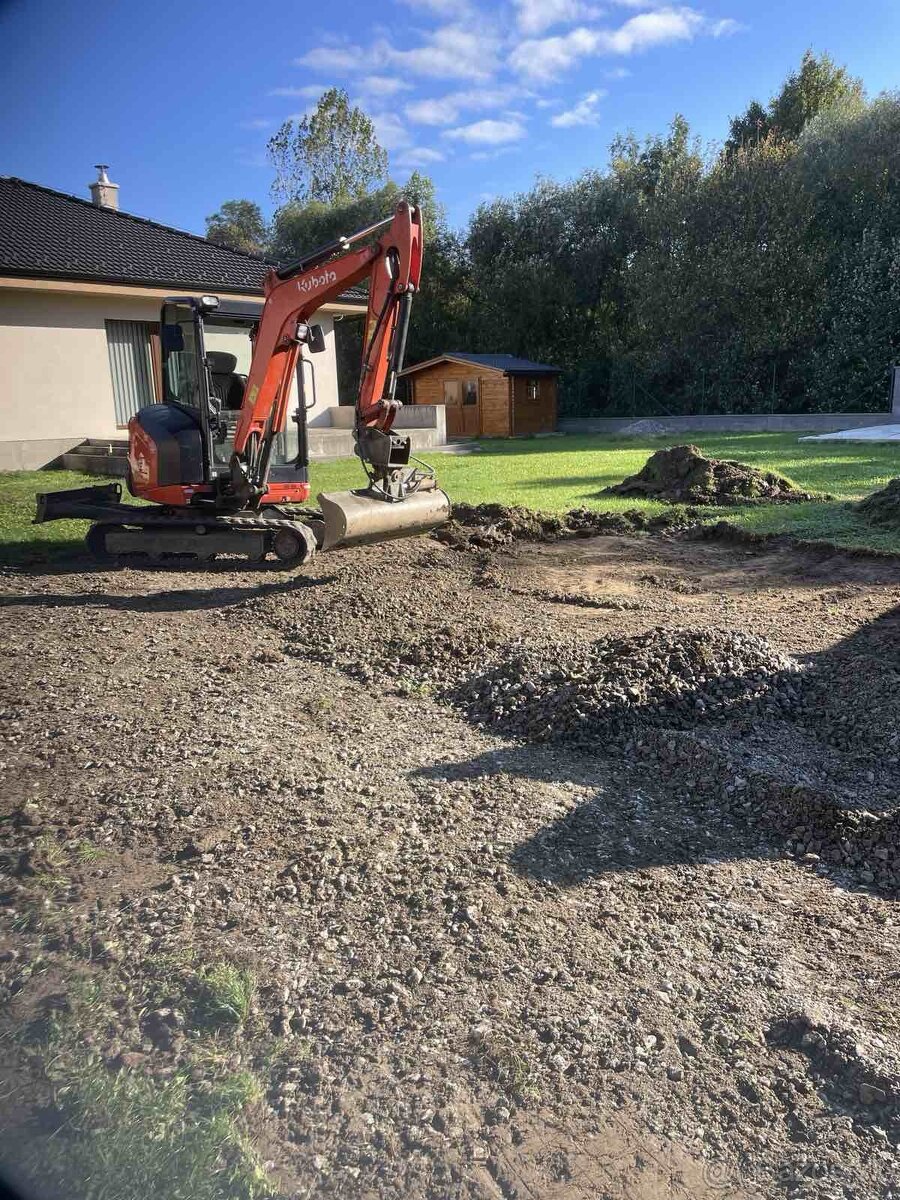 Zamkova dlazba výkopové práce - 7