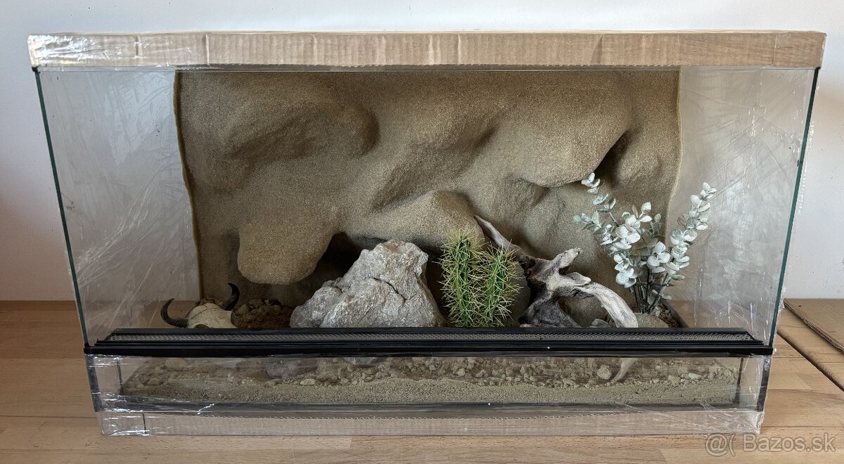 Terárium 70x40x40 s 3D stenou - 7