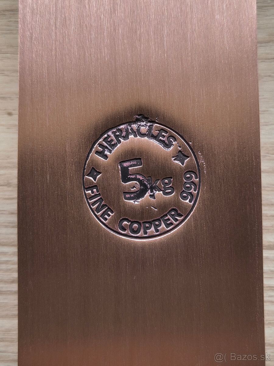 5kg medená investičná tehla/ingot .999 - 7