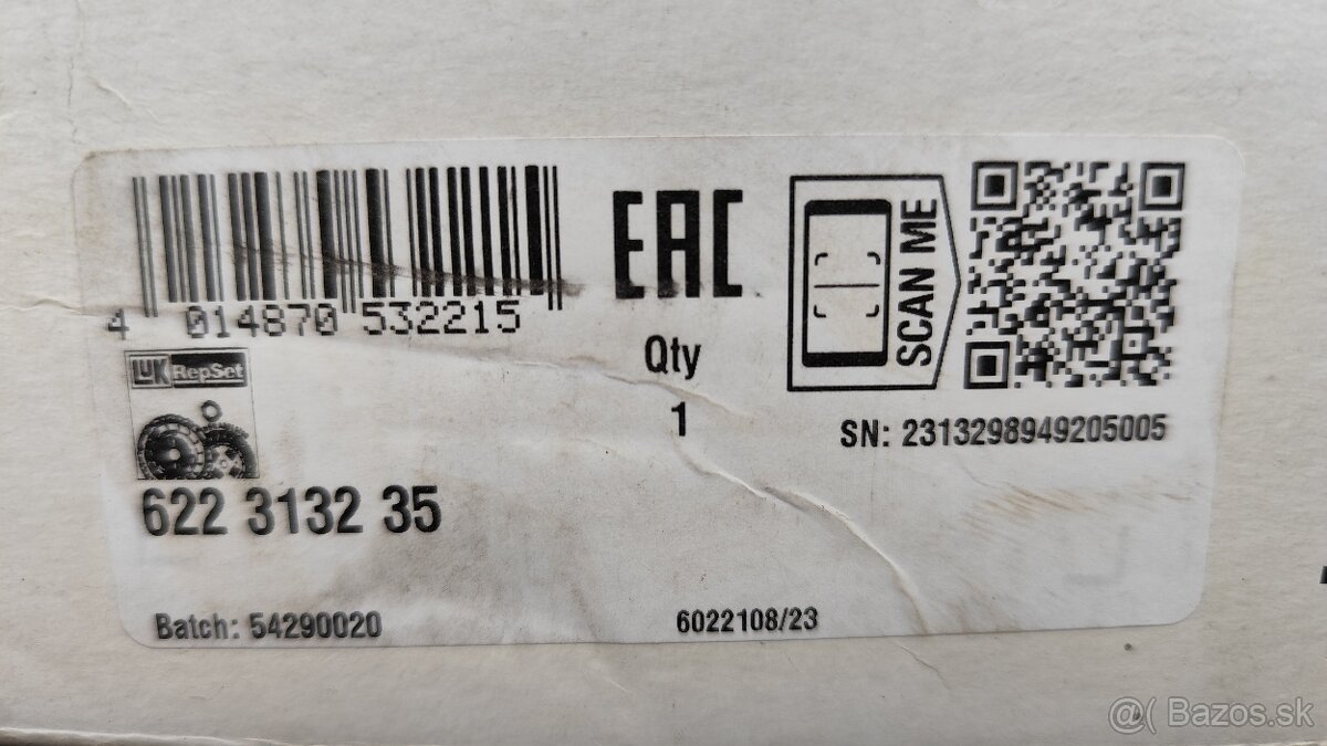 Spojka LUK, koncern Fiat, Lancia, AlfaRomeo, 1.4i - 7