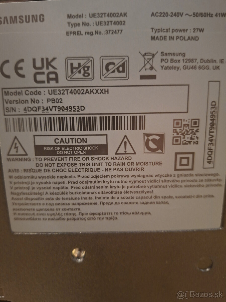 Televízor Samsung UE32T - 7