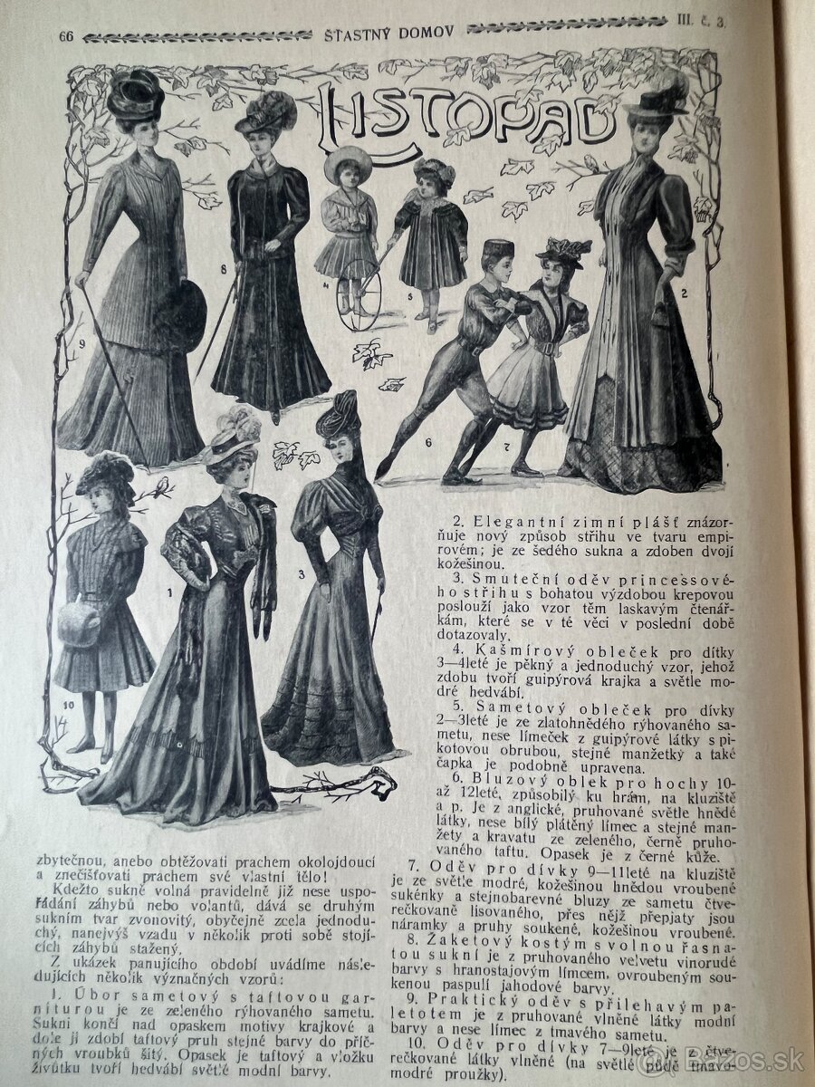 Časopis Šťastný domov - kompletný III. ročník (1906 - 1907) - 7
