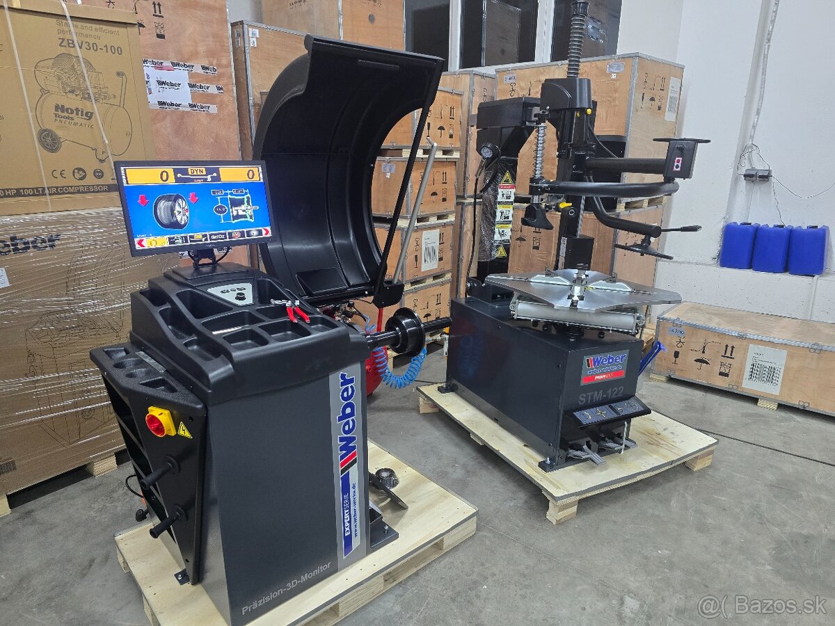 WEBER - Vyvažovačka LCD + prezúvačka s ramenom - 7