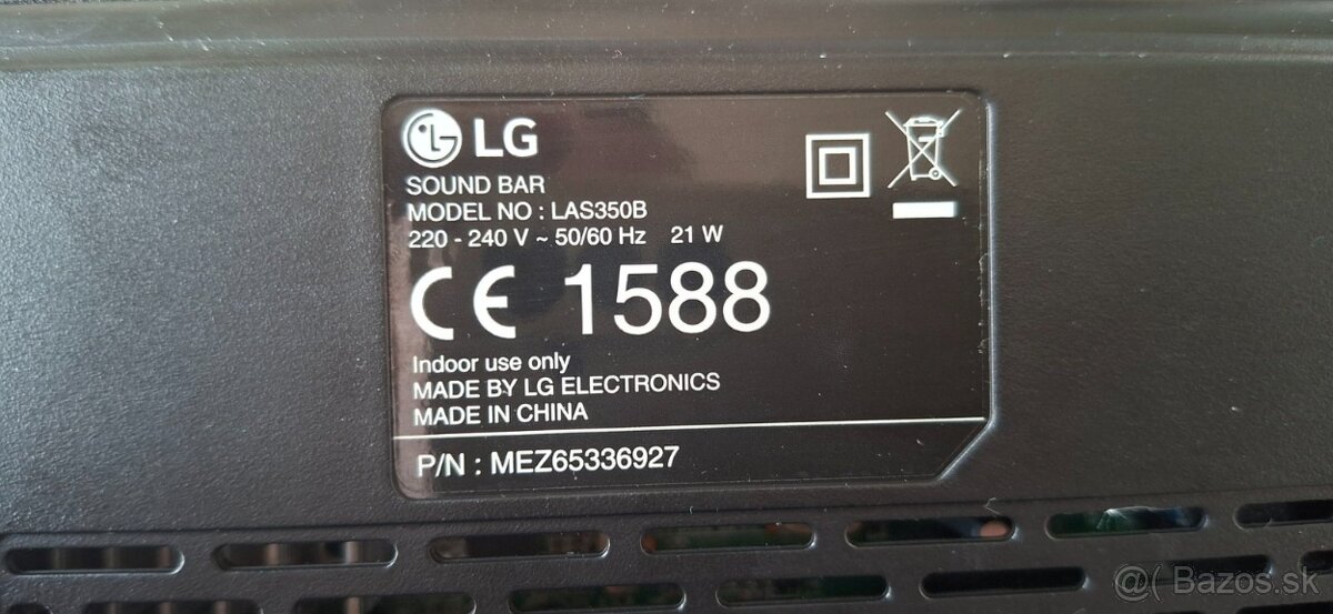 Predám SoundBar LG LAS350B - 7