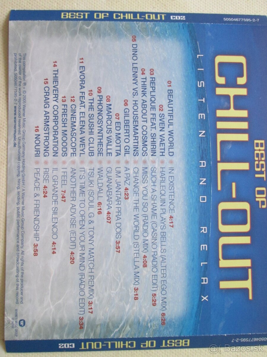 The Musical Story (3cd), Chill - Out : Best of (3cd) - 7