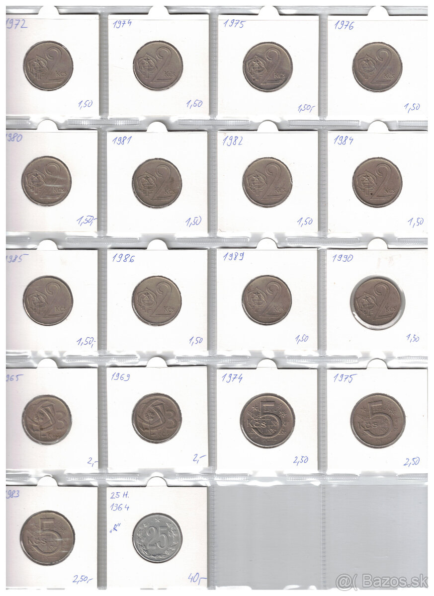 Obehove mince CSSR 1946-1992 - 7