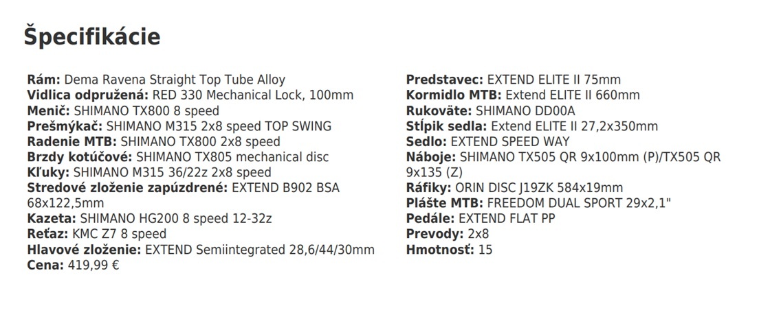 Bicykel Dema Ravena 1.0 červený - 7