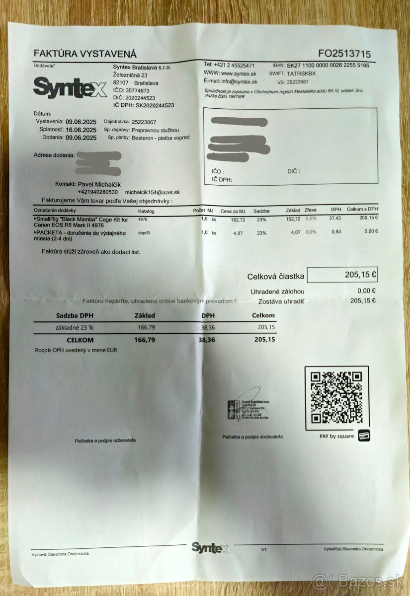 klietka SmallRig "Black Mamba" pre Canon EOS R5 Mark II - 7