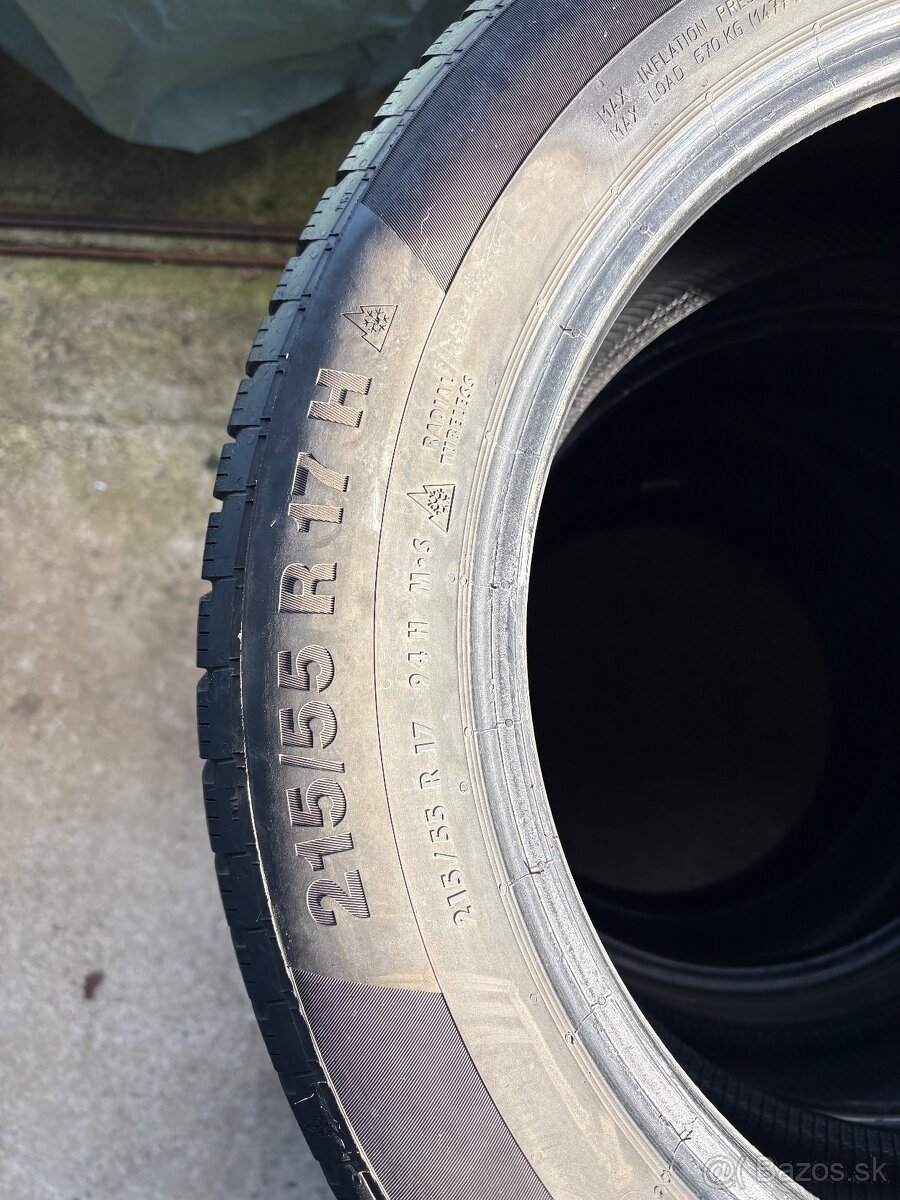 215/55 r17 zimne pneu continental - 7