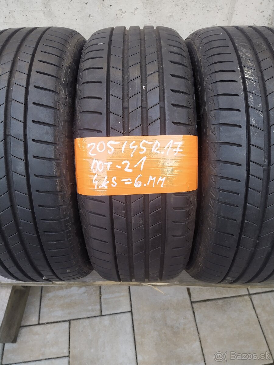205/45 r17 Bridgestone letne 4.ks doveziem - 7