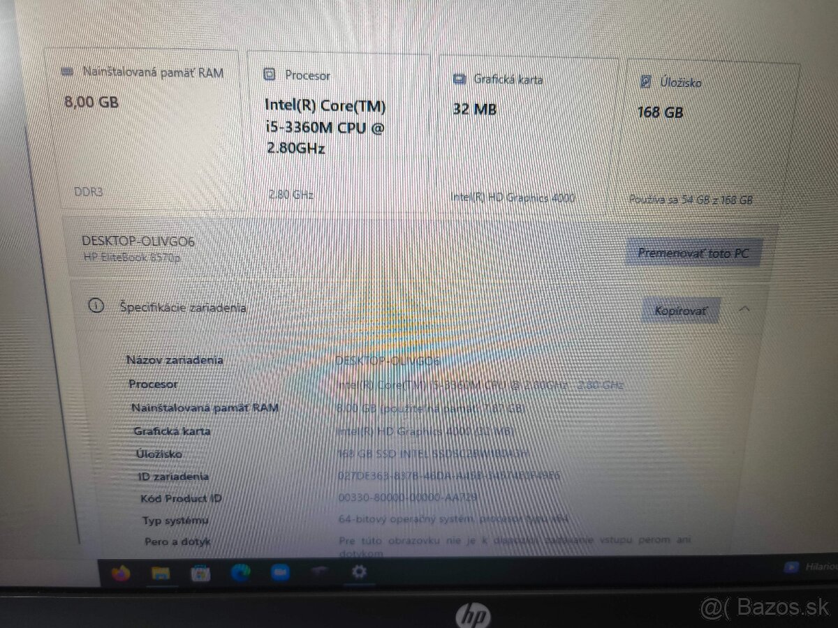 Predám Notebook HP - 7