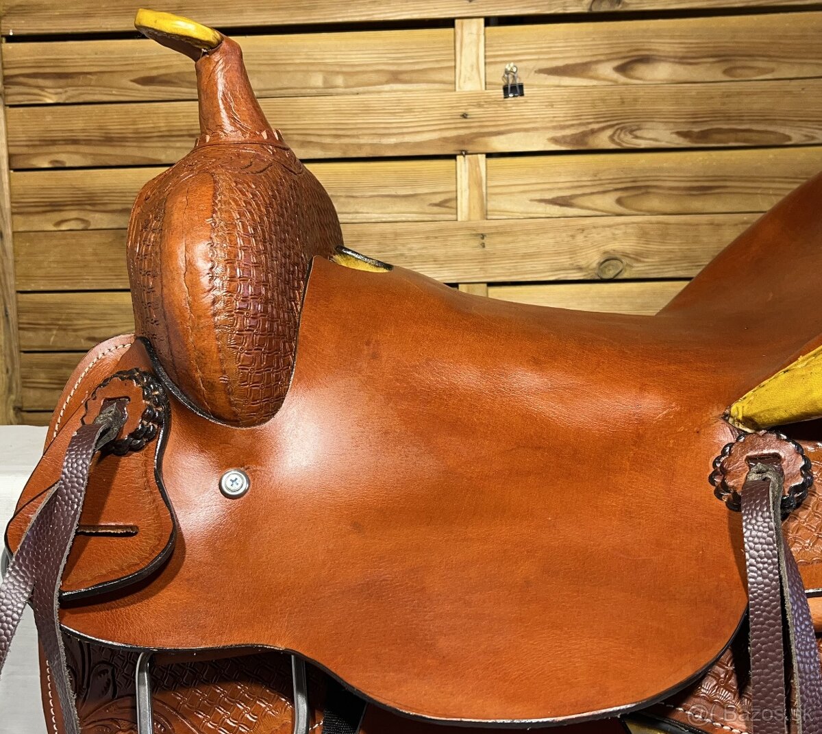 Westernový sedlový komplet 10) rezato hnědé Twist - 7