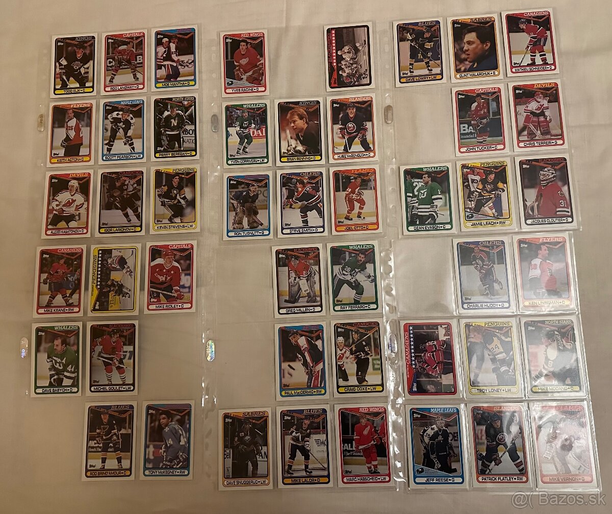 Predám hokejové kartičky Topps 1990-91 - 7