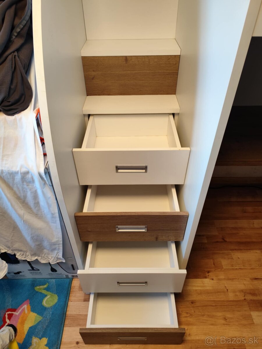 Poschodová posteľ so stolom - 7