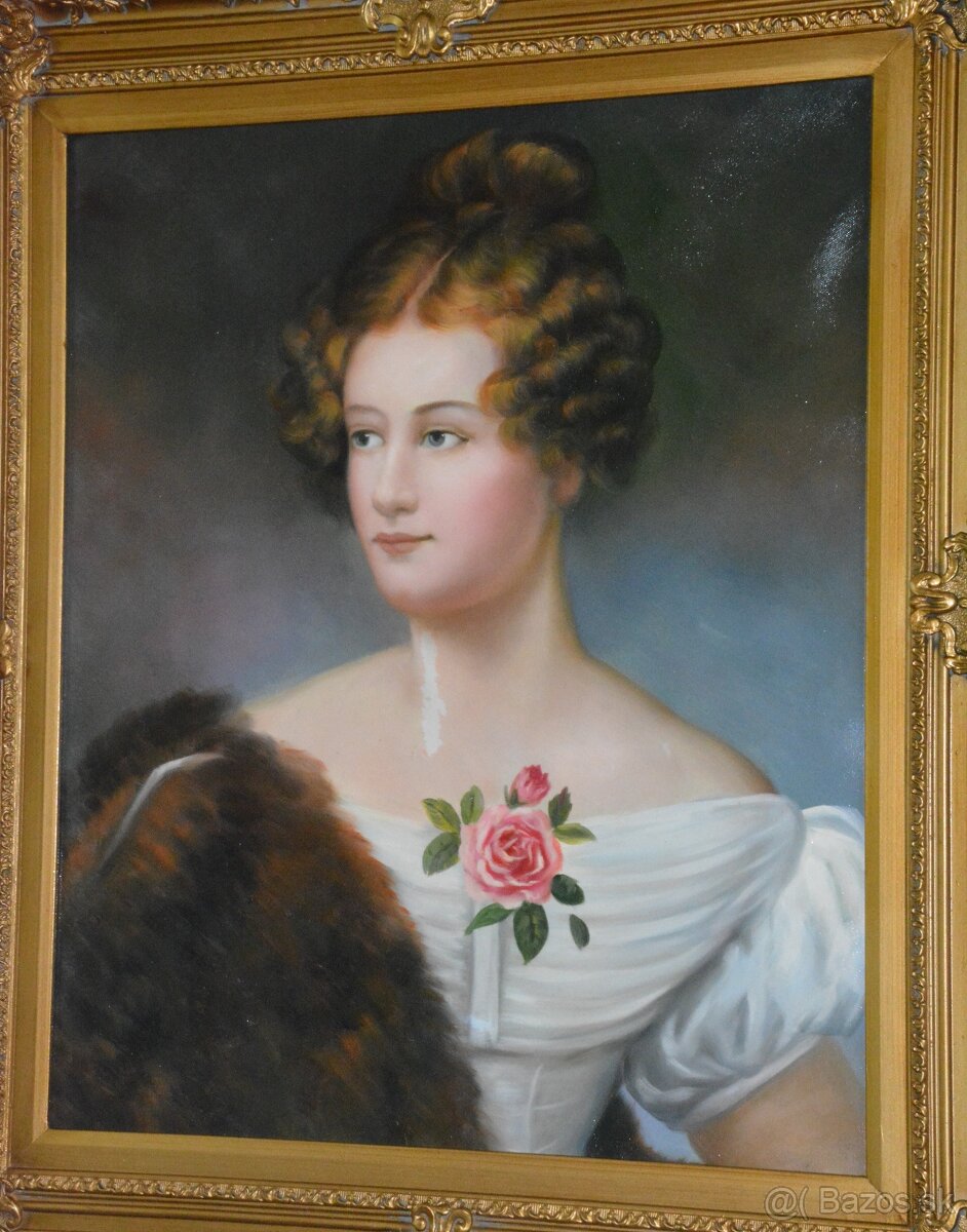 Obraz - Dáma - olej na plátně - 7