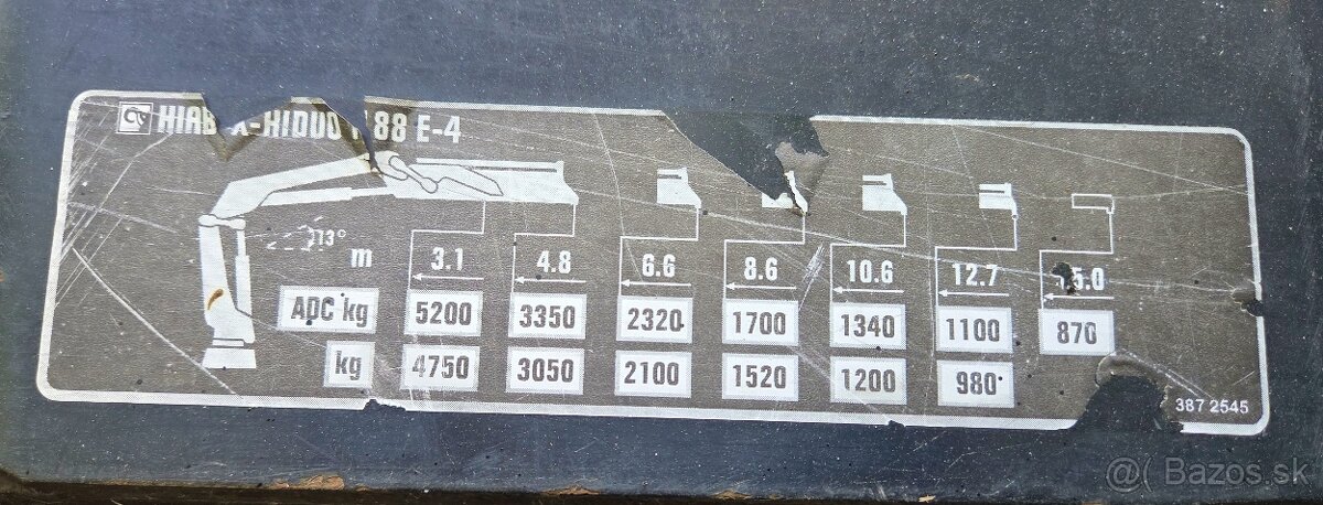 2008 Renault 6x4 +HR(2014) HIAB 188 jeřáb s radio valník 32t - 7