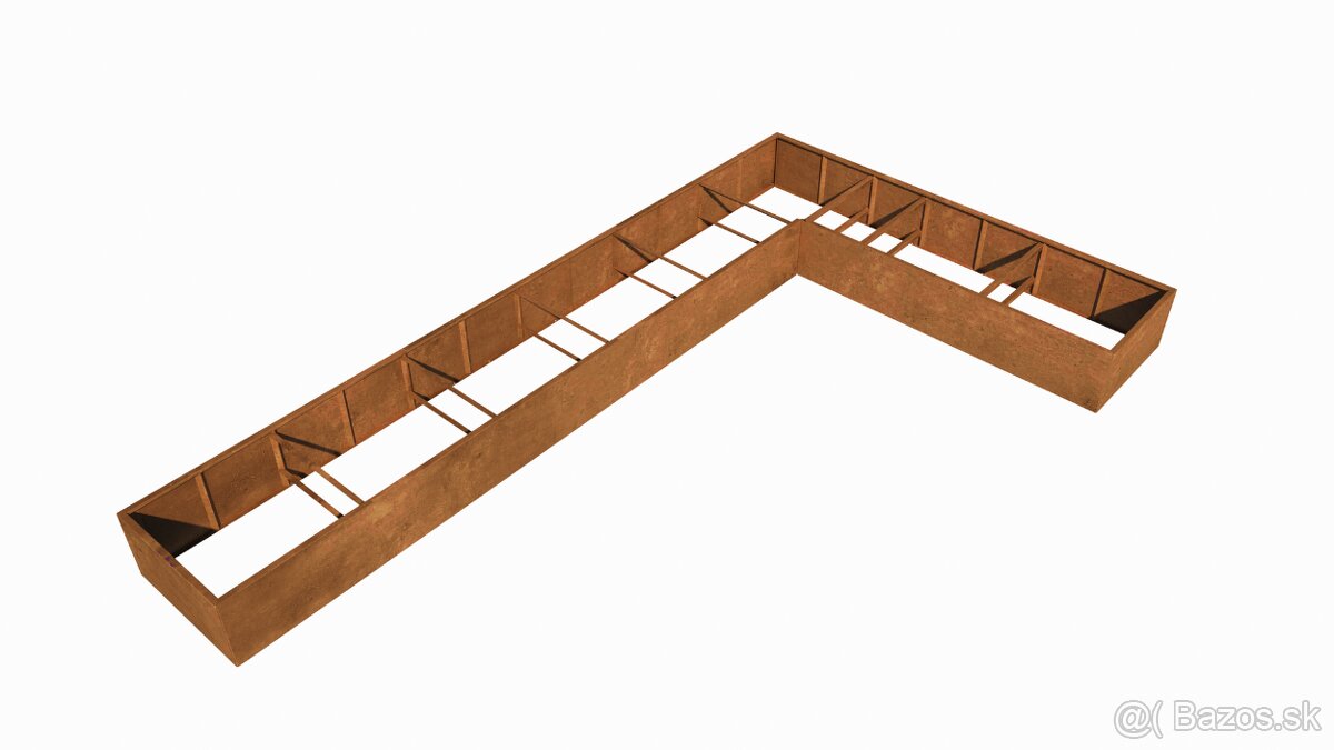 Corten kvetináč / vyvýšený záhon / kvetinac/ zahon /CORTEN - 7