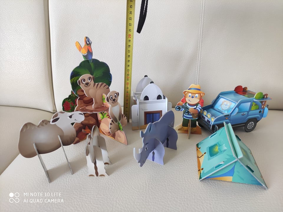 3D a 2D puzzle, cena spolu - 7