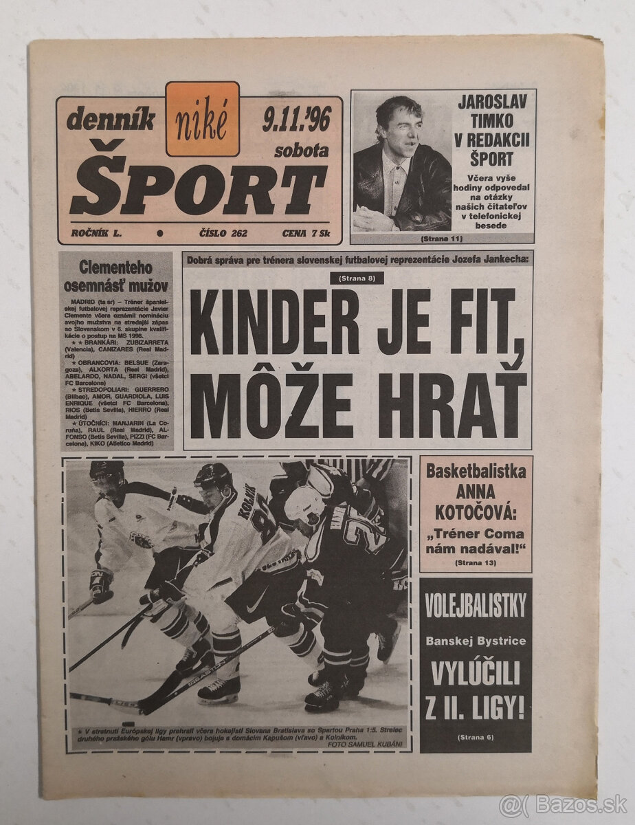 Staré noviny Denník Šport 2 - 7