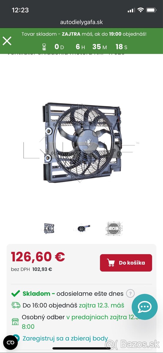Sahara ventilátor BMW e39 525tds skoro nová - 7