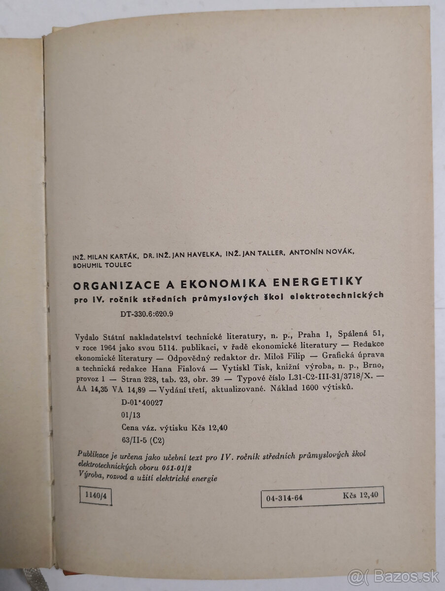 Organizace a ekonomika energetiky pro 4. ročník středních p - 7