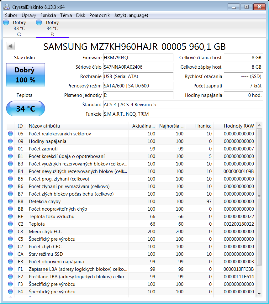 Predám Samsung 1TB SSD (posledné MLC disky) - 7