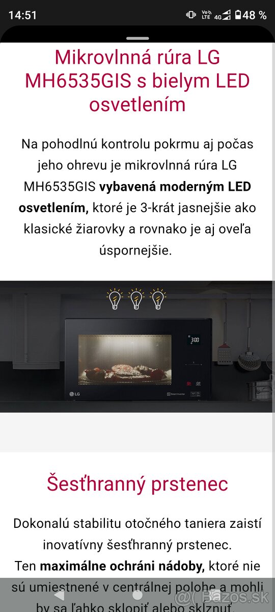 Mikrovlnná rúra LG - 7