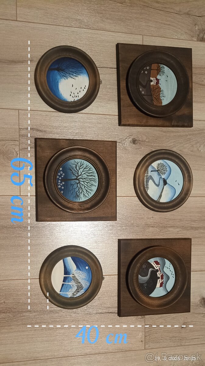 Miniatúry -tempera na plátne - 7