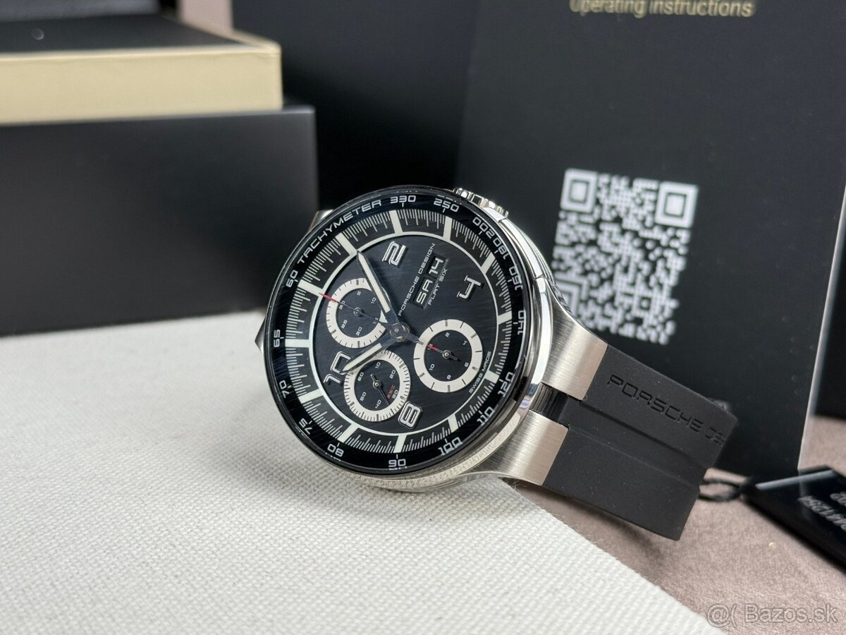 Porsche Design, model P6360 black dial, originál hodinky - 7
