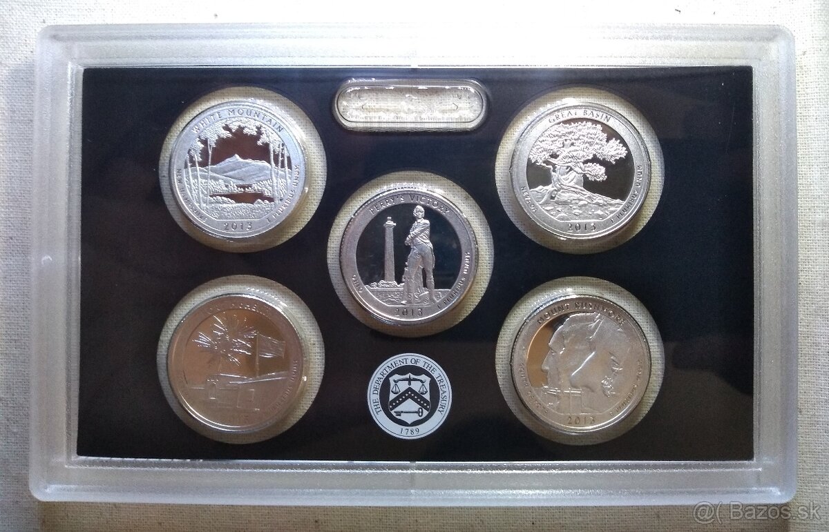 8x Strieborných proof sád "America the Beautiful" 2010-201 - 7