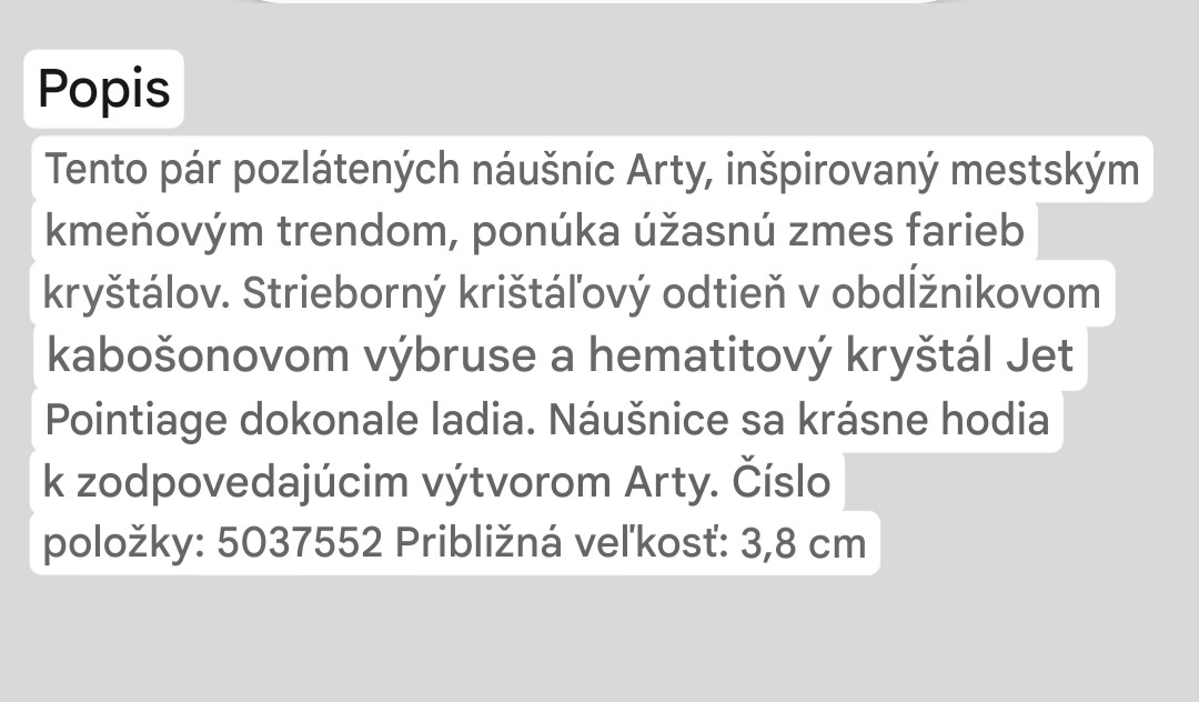 NOVÉ originál Swarovski náušnice Arty - 7