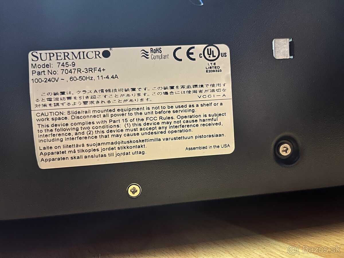 PREDÁM špičkový Supermicro Superserver - 7