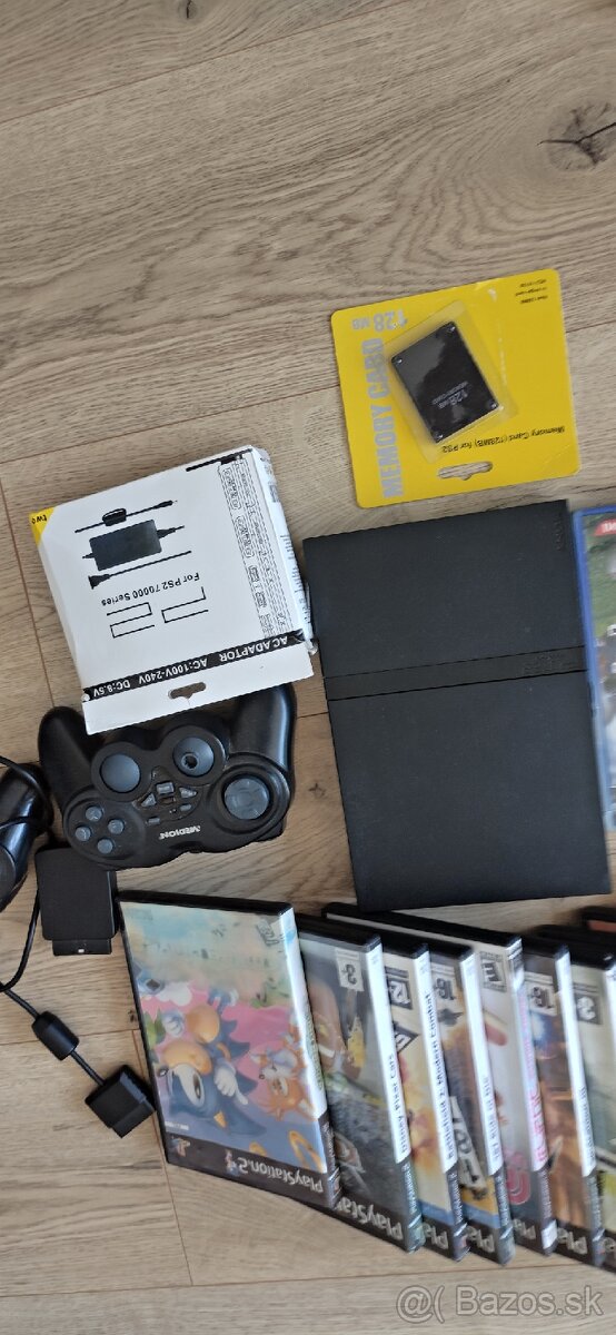 Playstation 2 slim + 128 karta, 2 ovládače - 7