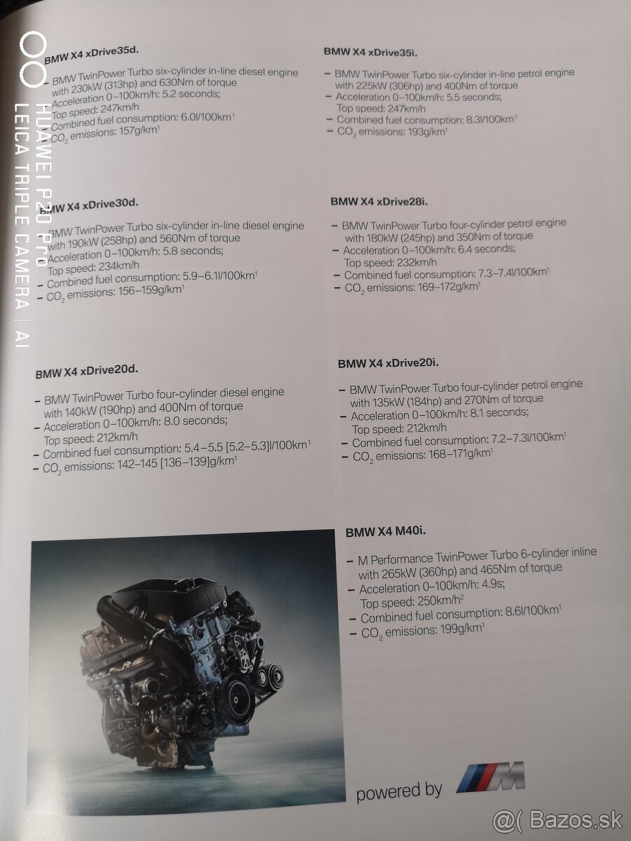 🚗📘 Predám katalóg BMW X4 F26 🚗📘 - 7