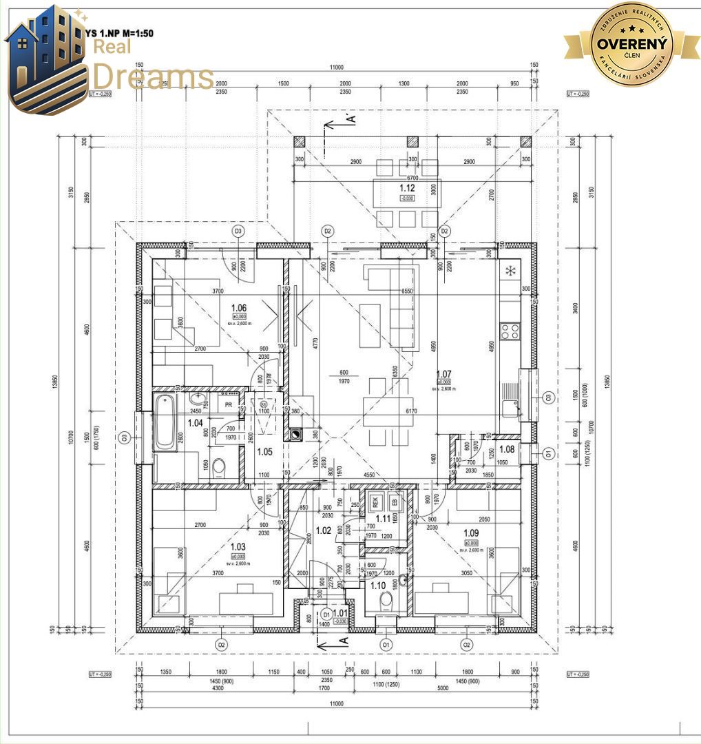 EXKLUZÍVNA NOVOSTAVBA V OBCI CHRABRANY – 4 IZBY, 600 m² POZE - Viac