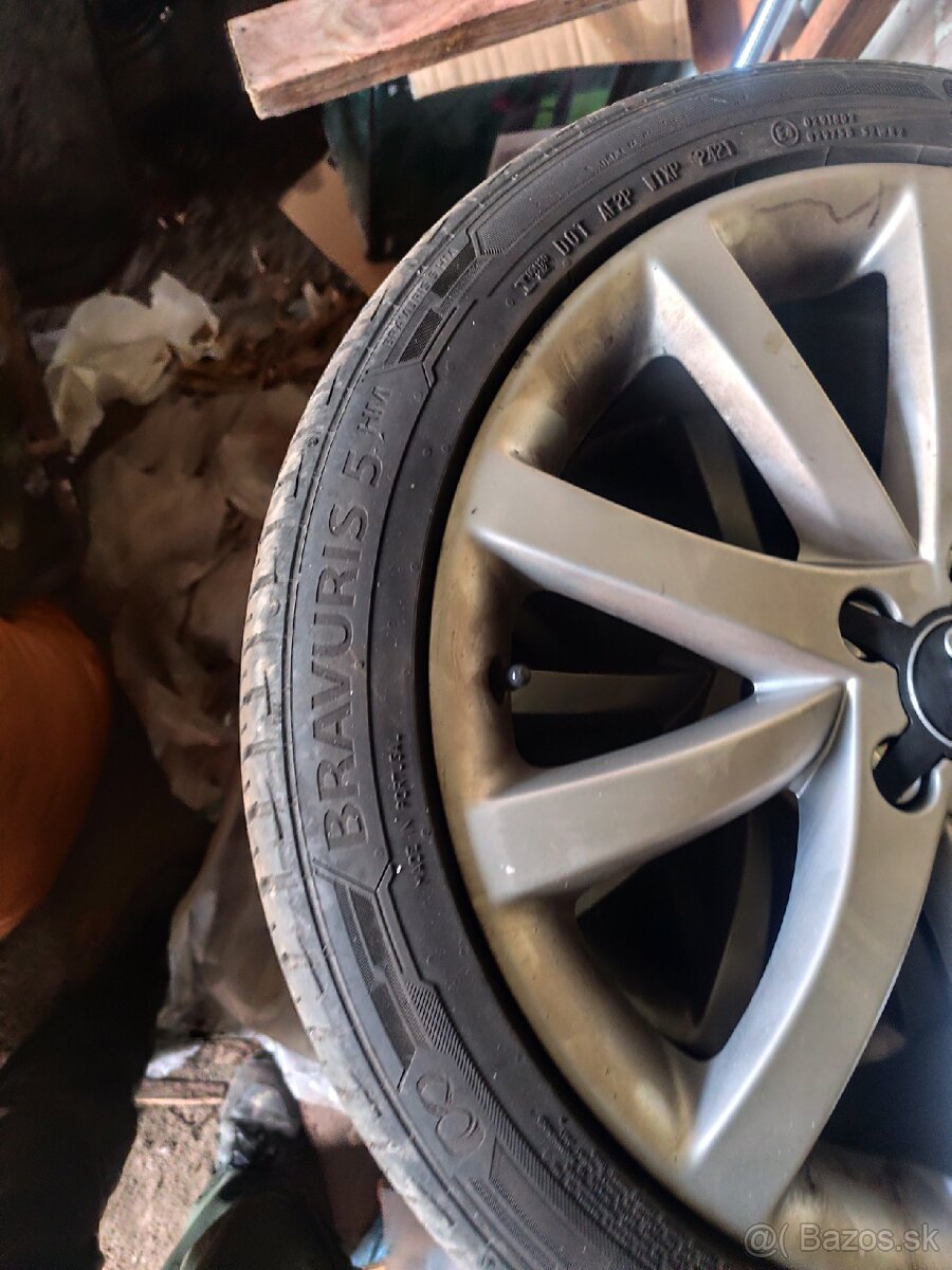 Elektróny/disky Audi a4 r18 5x112 originálne - 7