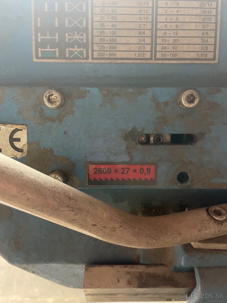 Pásová píla na kov PILOUS ARG 220 Plus - 7