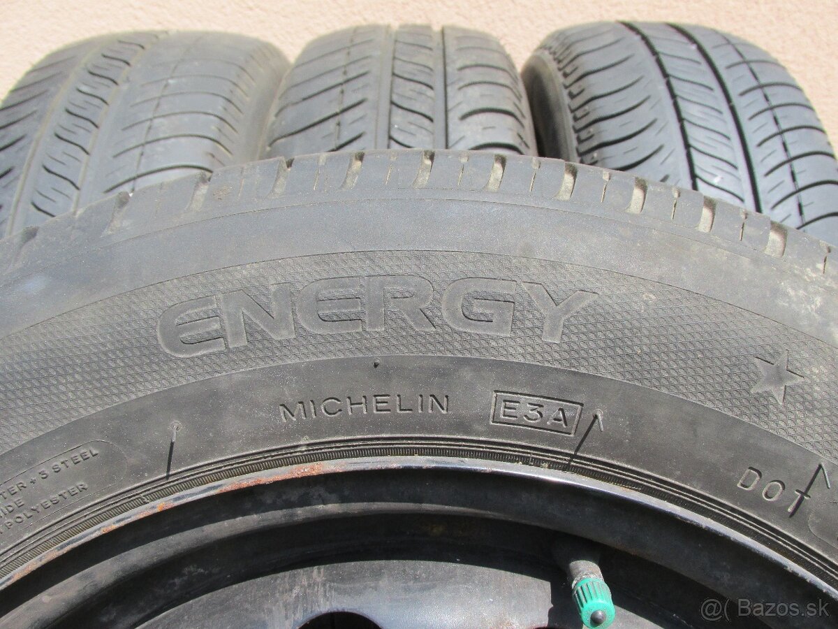 plechove disky 4x100 r15+letné pneumatiky michelin 175/65r15 - 7